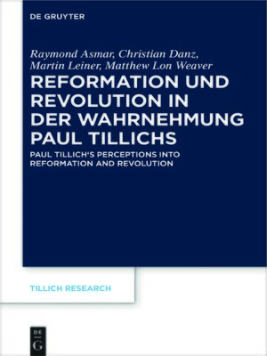 cover image of Reformation und Revolution in der Wahrnehmung Paul Tillichs
